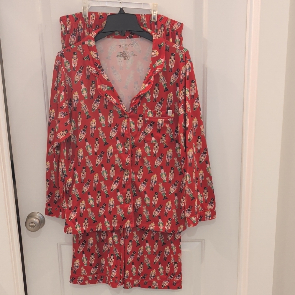 Simply Southern Red Nutcracker Pajama Set